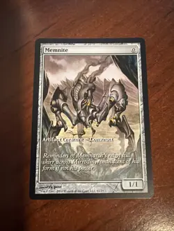 Magic: The Gathering Memnite Scars of Mirrodin Artifact Creature DCI Promo Full - Image 1