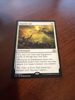 Wizards Magic: The Gathering Sigarda's Aid Enchantment Eldritch Moon Rare 41 Re… - Image 1
