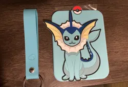 Pokemon TCG: Vaporeon Card Display Case With Keychain - Image 1