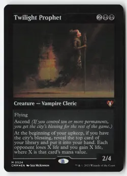 Twilight Prophet (Foil Etched) #524 (NM) Commander Masters CMM Magic MTG - Image 1