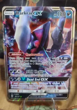 Pokemon Darkrai GX Holo Card 88/147 Sm-Burning Shadows - Image 1