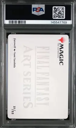 2025 MTG FINAL FANTASY ART SERIES GOLD STAMPED #31 FAREWELL PSA 10 - Image 2