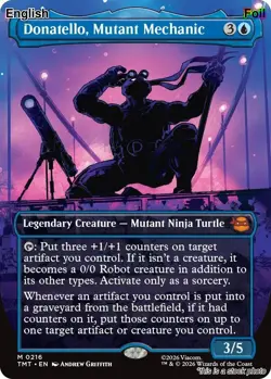 Donatello, Mutant Mechanic (Borderless) [TMT - 216] Foil Teenage Mutant Ninja... - Image 1
