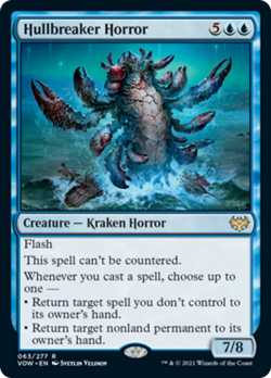 Hullbreaker Horror Innistrad: Crimson Vow HEAVILY PLD Blue Rare CARD ABUGames - Image 1
