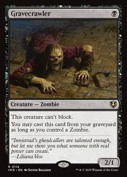 MTG Gravecrawler [INR] #114 FOIL LP - Image 1