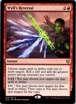 Wyll's Reversal 209 Commander Legends: Battle for Baldur's Gate mtg NM - Image 1