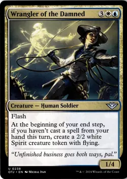 Wrangler of the Damned Non-Foil Outlaws of Thunder Junction 238 NM MTG - Image 1
