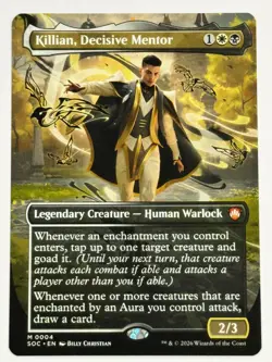 Killian, Decisive Mentor (Borderless) M Commander: Secrets of Strixhaven 4 NM - Image 1