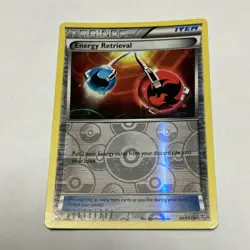 Pokemon TCG Energy Retrieval 80/101 Plasma Blast Reverse Holo Uncommon Card LP - Image 1