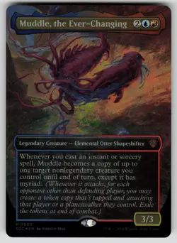 Muddle, the Ever-Changing (Borderless) Foil Secrets of Strixhaven 5 MTG NM - Image 1