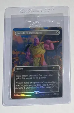 Swords to Plowshares PSA Promo Sealed Marvel Thanos MTG Magic the Gathering - Image 1