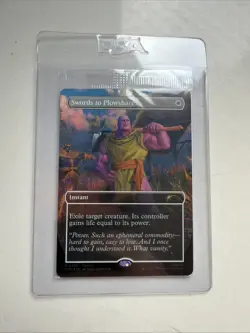 THANOS MtG PSA Promo Swords to Plowshares Marvel in hand. Ships immediately! - Image 1