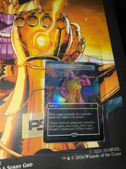 THANOS Magic the Gathering PSA Magazine Promo Swords to Plowshares Marvel Sealed - Image 2