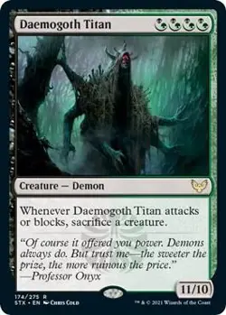 Daemogoth Titan (FOIL) STX #174 Strixhaven: School of Mages MTG NM - Image 3