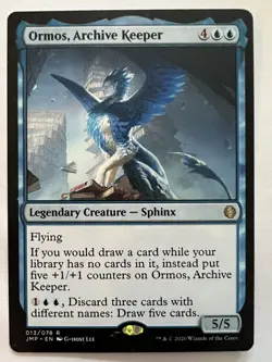 Ormos, Archive Keeper - MTG Jumpstart - NM Rare Legendary Creature Sphinx - Image 1
