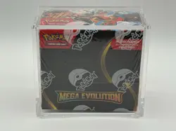Pokemon TCG Mega Evolution Base Set Enhanced Booster Box Sealed W/ Acrylic Case - Image 1