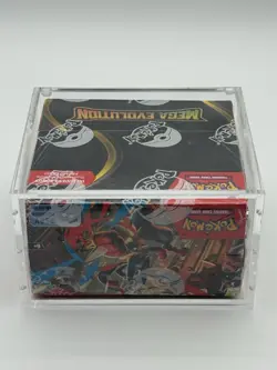 Pokemon TCG Mega Evolution Base Set Enhanced Booster Box Sealed W/ Acrylic Case - Image 5