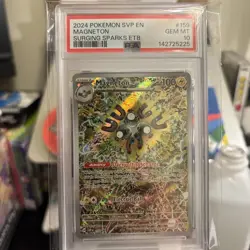 Pokemon 2024 Magneton 159 Promo Surging Sparks ETB GEM MINT PSA 10 - Image 1