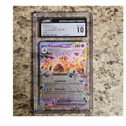 CGC 10 Palossand ex 091/191 Sv08 Surging Sparks English Double Rare Holo - Image 1