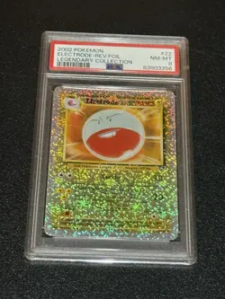 PSA 8 MINT Electrode Pokemon Legendary Collection #22 Reverse Holo 2002 LOW POP - Image 2