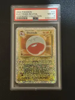 PSA 8 MINT Electrode Pokemon Legendary Collection #22 Reverse Holo 2002 LOW POP - Image 4