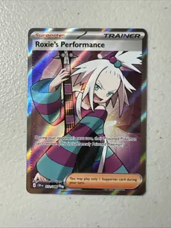 Pokemon TCG Roxie's Performance #112/086 Chaos Rising Full Art Holo Trainer - Image 1