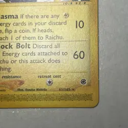 Pokemon TCG RAICHU Expedition Regular Rare 2002 NEAR MINT Pokemon Card - Image 4