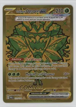 Hyper Rare - Teal Mask Ogerpon ex Pokemon Prismatic Evolutions PRE #177 - Image 1
