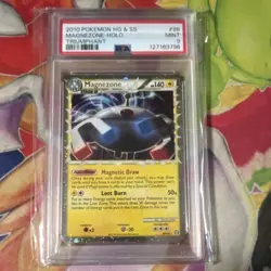 Pokemon TCG 2010 Triumphant Magnezone Prime Holo 96/102 PSA 9 - Image 1