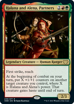 Halana and Alena, Partners Innistrad: Crimson Vow HEAVILY PLD Rare CARD ABUGames - Image 1