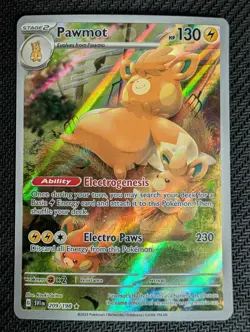 Pawmot 209/198 Illustration Rare Scarlet & Violet Pokemon Holo Lightly Played - Image 1
