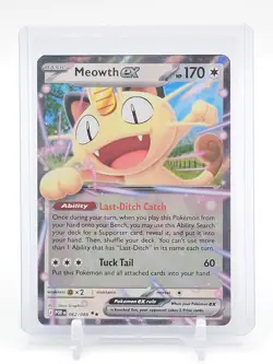 MEOWTH EX 2025 POKEMON PERFECT ORDER #062/088 DOUBLE RARE Q5537 - Image 1