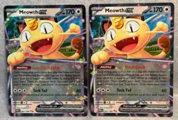 (2) Meowth EX 062/088 Perfect Order Pokemon x2 YOU GET BOTH Meowth Pack Fresh - Image 1
