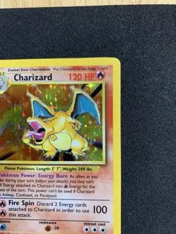 Charizard 4/102 Base Set Holo Rare 120 HP Pokemon 1999 - Image 2