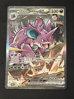 Pokemon TCG Team Rocket’s Nidoking EX 233/182 Destined Rivals NM/M - Image 1