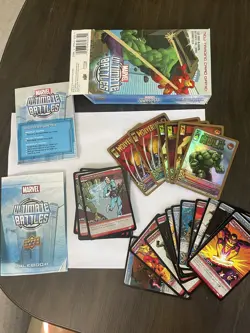 Marvel Ultimate Battles - TCG Trading Card Game Box with 6 Foil Cards Free Ship - Image 1