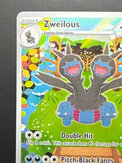 2025 POKEMON WHT EN-WHITE FLARE ILLUSTRATION RARE #147 ZWEILOUS - Image 3