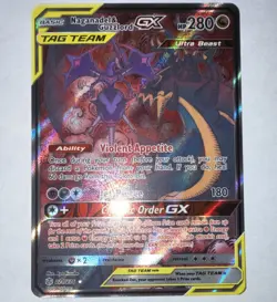 Pokemon Naganadel & Guzzlord GX Ultra Rare 224/236 Sm-Cosmic Eclipse Holo - Image 1