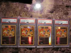 FOUR Pokemon XY 2016 Charizard Evolutions Reverse Holos #11 PSA 9 - Image 1