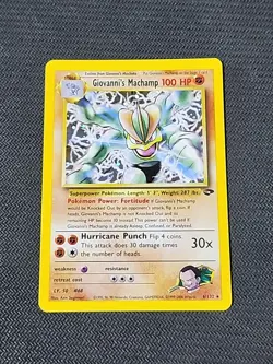 Pokemon Gym Challenge "Giovanni's Machamp" 6/132 / Holo Rare / Lightly Played - Image 1