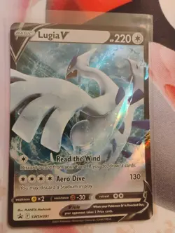 Lugia v SWSH301 Black Star Promo Sword & Shield NM Pokemon TCG NM - Image 1
