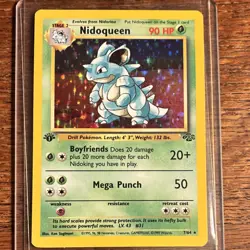 Pokemon Nidoqueen 7/64 Jungle 1st Edition Holo Rare 90 HP Stage 2 1999 - Image 1
