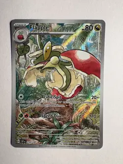 Pokemon TCG, Flapple 210/191 Illustration Rare Holo SV: Surging Sparks, NM - Image 1