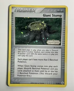 2006 Pokemon TCG Giant Stump 75/92 Legend Maker Reverse Holo *MP STAMPED - Image 1