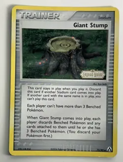 2006 Pokemon TCG Giant Stump 75/92 Legend Maker Reverse Holo *MP STAMPED - Image 4