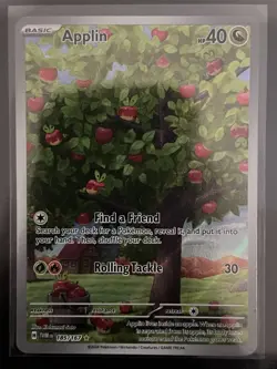 Pokemon Applin - 185/167 - Twilight Masquerade - Illustration Rare - Near Mint - Image 1