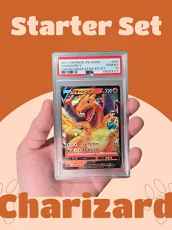 PSA 10 JAPANESE POKEMON CHARIZARD V HOLO VMAX STARTER SET #001 - Image 1