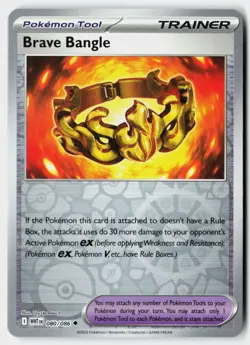 Brave Bangle 080/086 Uncommon White Flare Pokemon Reverse Holo Near Mint - Image 1