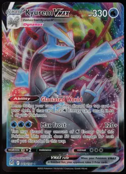 Kyurem VMAX 049/196 (NM) Ultra Rare Holo - SWSH11: Lost Origin Pokemon - Image 1