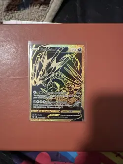 Pokemon TCG Eternatus v SV121/SV122 Shining Fates Gold Ultra Rare - Image 1